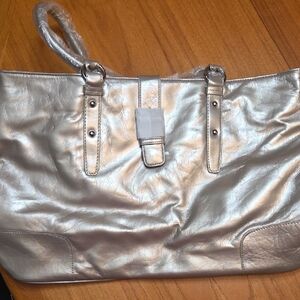 Silver Women's Tote Bag